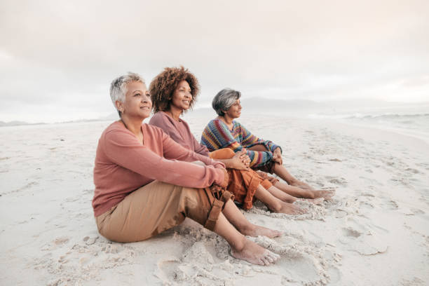 istock Healing through laughter and friendship by the ocean 2206626814