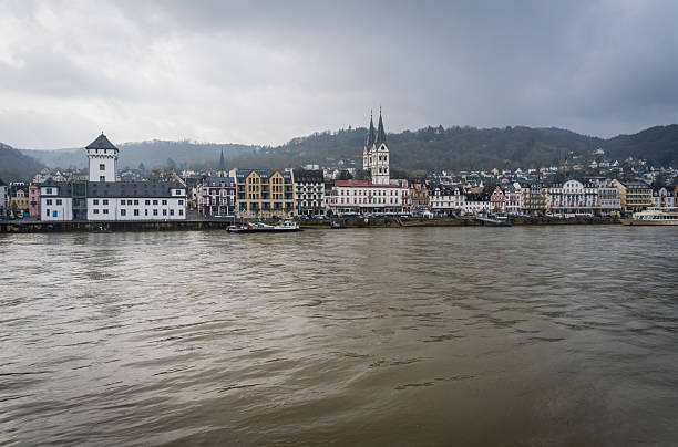 Spring Day at Boppard, Town in Rhineland-Palatinate, Germany