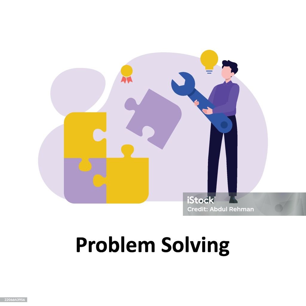 Problem Solving Vector Illustration Which Can Easily Modify Or Edit ...