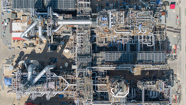 istock construction site Oil and gas refinery building 2206644190