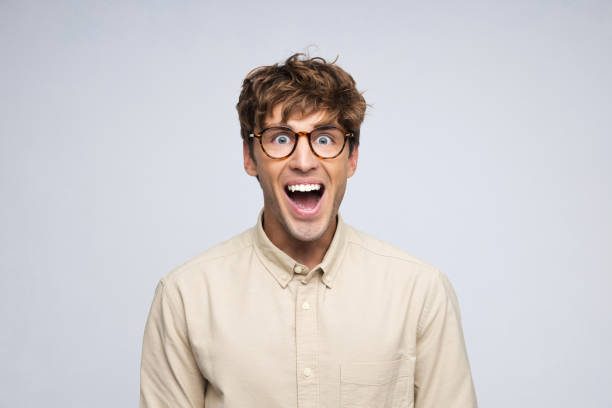 istock Studio portrait of handsome young Caucasian male 2206644607