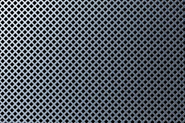 A silver, metal grill