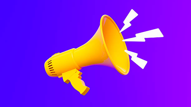 istock Vibrant Megaphone Announcement Concept 2206648319