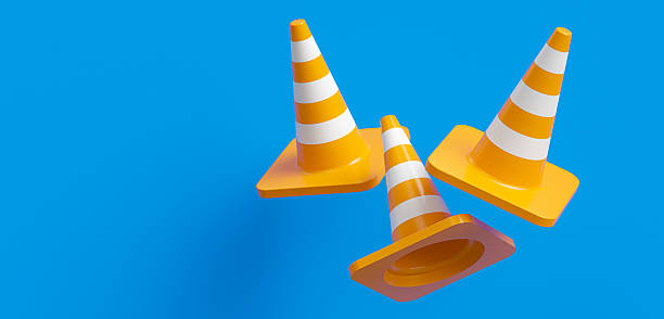 istock Modern Safety Traffic Cones Concept 2206649355