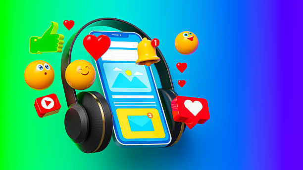 istock Modern Phone Headphones Concept 2206649722