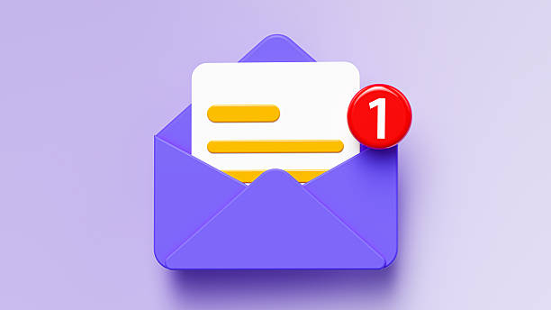 istock Purple Minimalist Notification Concept 2206651011