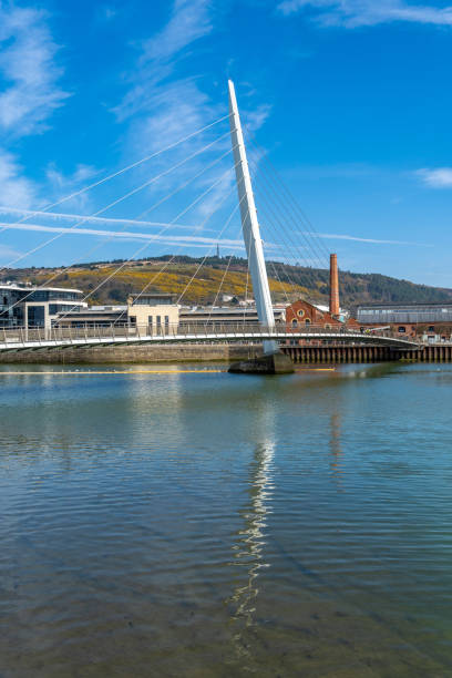 istock Swansea Sail Bridge over River Tawe 2206655477