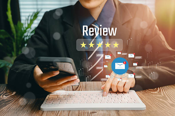 istock Review process and digital communication concept, Business concept 2206656229