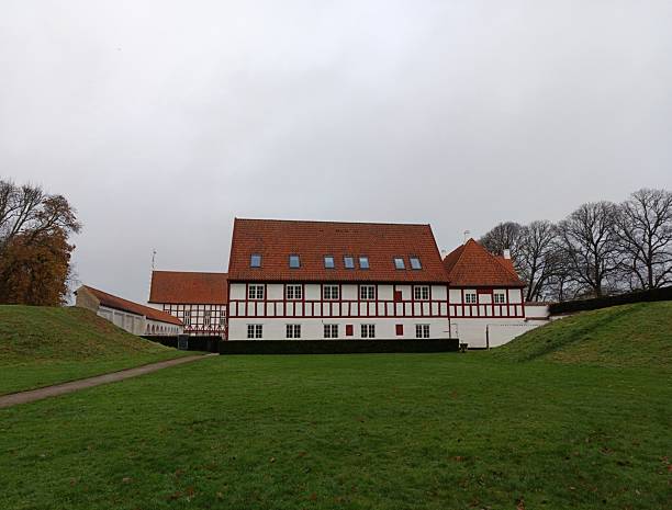 Eslov, Sweden - Aug 21, 2021: Trollenäs Castle with public park was built in 1559 and is located in Eslöv, Sweden.