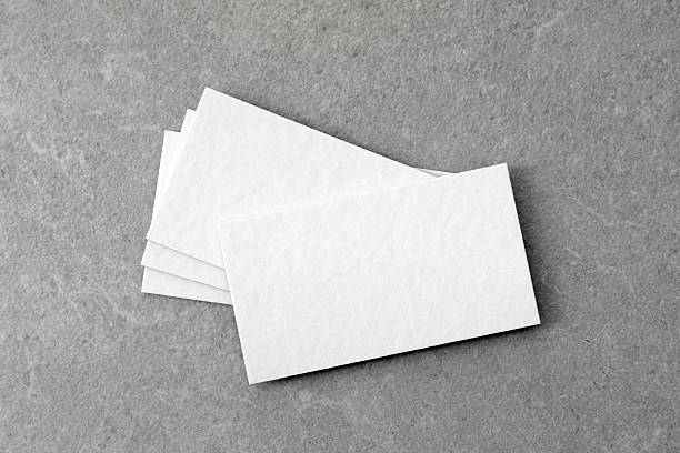 istock Business card on grey background. 2206671870