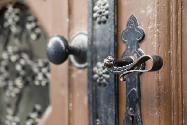 Close-Up Of Old Wooden Door