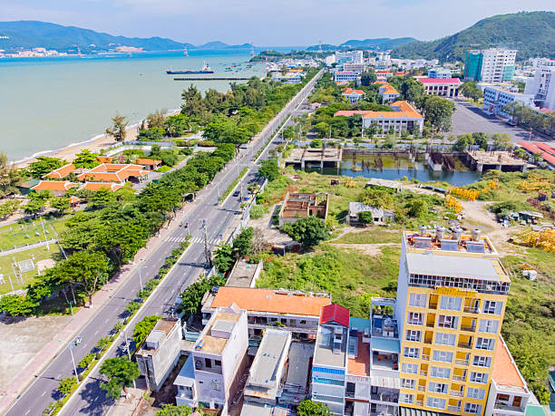 istock Top view of the seaside resort. 2206675090