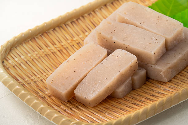istock Raw konjac in square shape, also named konnyaku in Japan. 2206675541