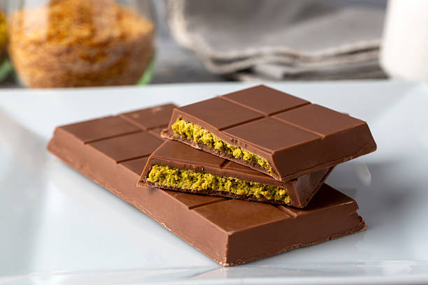 istock Dubai chocolate, milk chocolate filled with peanut butter and kunefe 2206676935