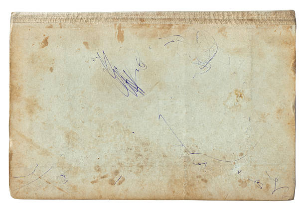 Old blank paper isolated (clipping path included)