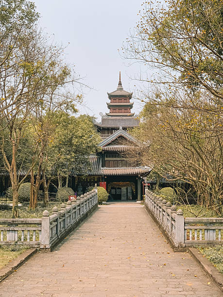 istock Temple in Ninh Binh, Vietnam – Tranquil Landscape and Traditional Architecture 2206684512