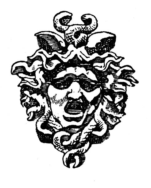 Medusa head - Masks and Mythology Ornament, Decoration, Design Element