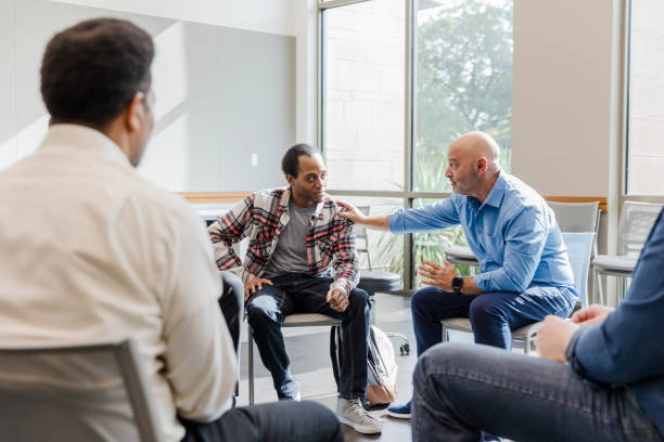 istock Group Therapy Session: Supportive Counseling and Mental Health 2206686223