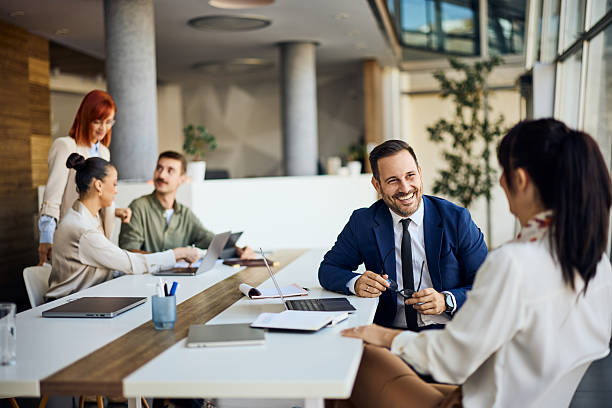 istock Team Collaboration During a Business Meeting in a Modern Office Setting 2206687062
