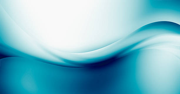 istock Abstract blue wave flowing across a light backdrop. Image illustration made with photoshop. Elegant and premium design. 2206706065