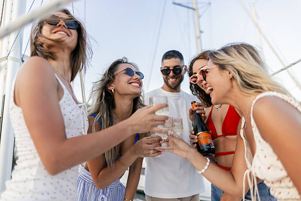 istock Group of friends spending some great time together on sailing vacation 2206708796