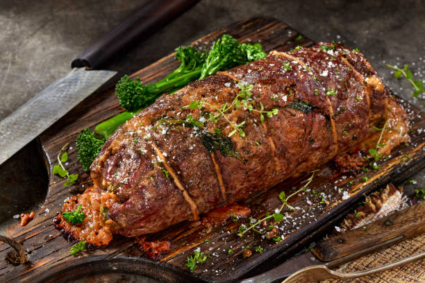 istock Red Pepper Stuffed Flank Steak Roulade 2206714372