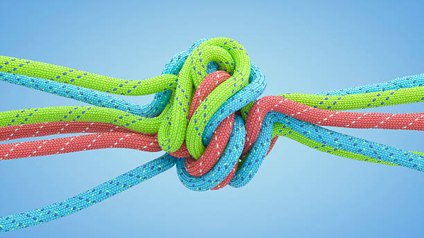 istock Twisted Ropes, Paracords, Strength and Durability Concept 2206715060