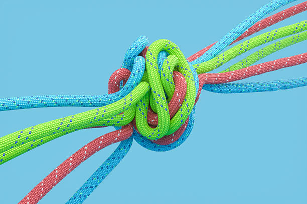 istock Twisted Ropes, Paracords, Strength and Durability Concept 2206715237