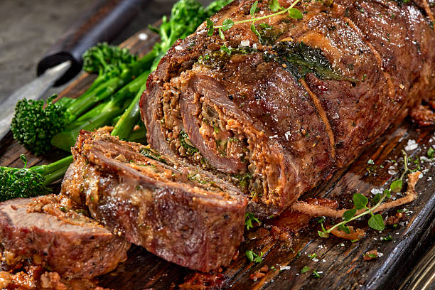 istock Red Pepper Stuffed Flank Steak Roulade 2206715300