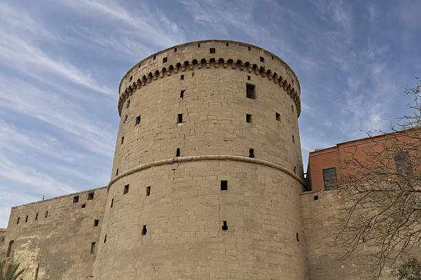 istock September 19, 2024, Cairo, Egypt-Historic Citadel Tower with Crenellations and Stone Texture in Cairo. 2206718607