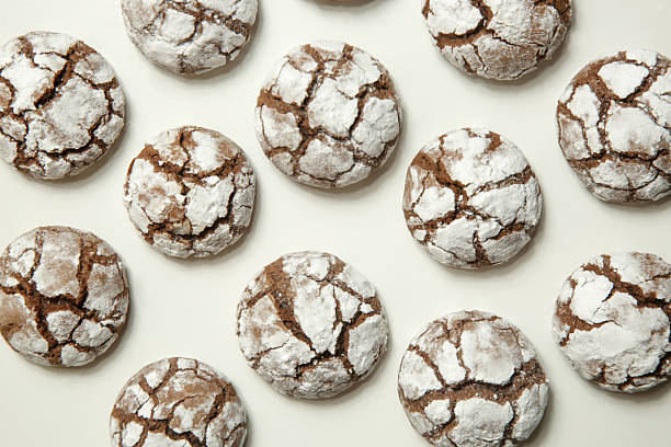istock Rustic Cool Whip Chocolate Cookies with Powdered Sugar 2206722059