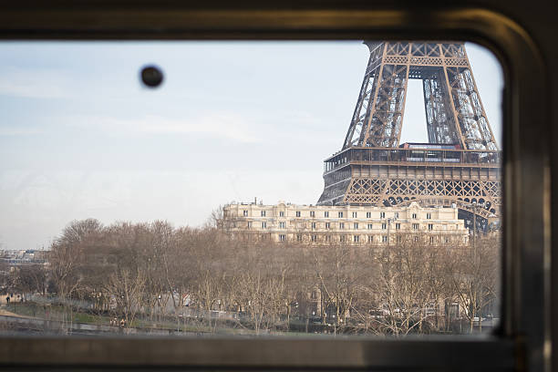 istock The Eiffel Tower seen from an elevated train of the Paris Metro in Paris 2206724127