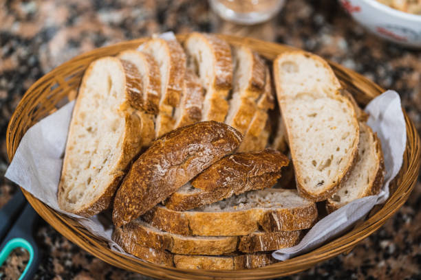 istock Sliced bread in a basket, ready to be served 2206728013