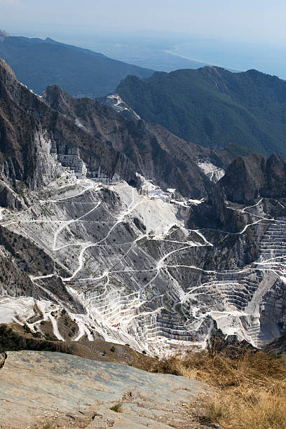 istock Landscape of marble quarry in Carrara 2206731897