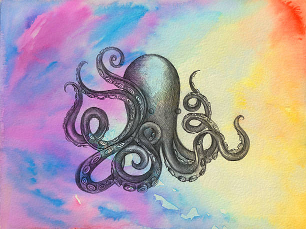 Octopus Graphite 100+ Day Octopus Illustrations Stock Illustrations, Royalty-Free Vector ...