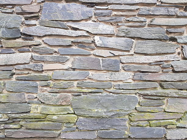 Stone wall of a building, Aberfoyle, Stirling, Scotland