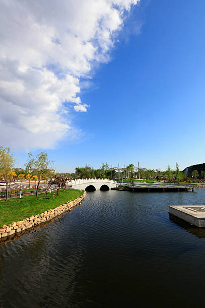 istock Architectural scenery of Chinese traditional stone arch bridge 2206746125