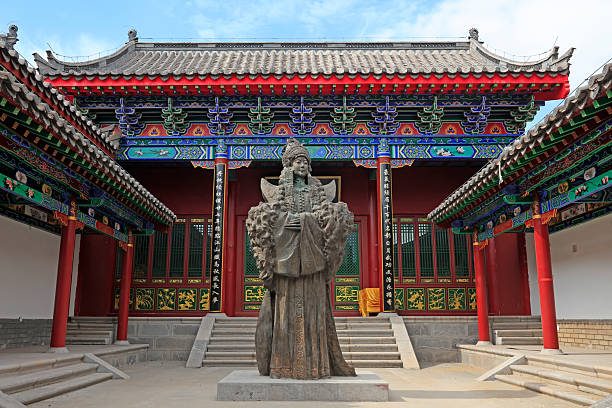 istock ancient China lady sculpture in a temple, China 2206747200