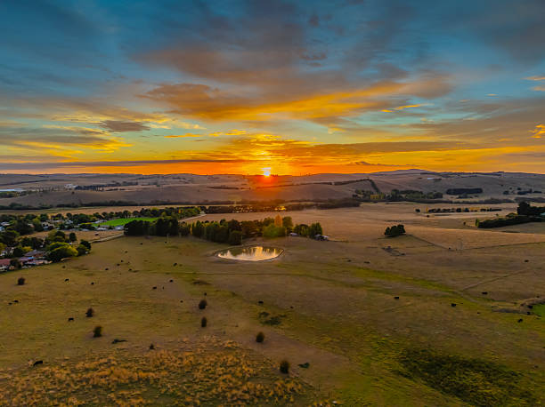 istock Sunrise light over the countryside 2206751245