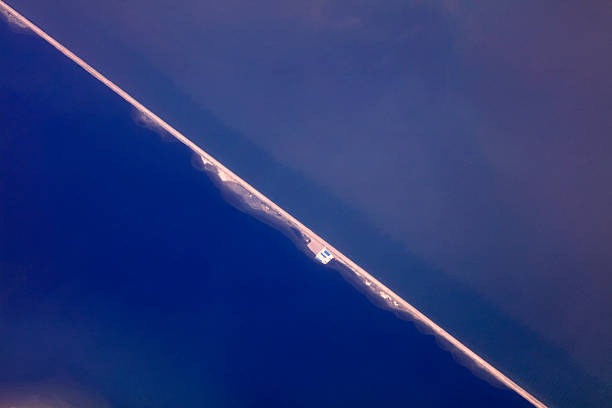 Aerial view of the sea