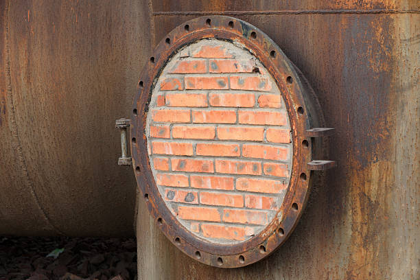 Corner of the steelworks furnace