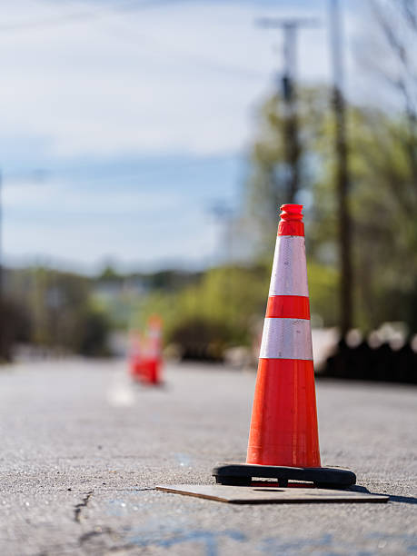 istock Vertical Photo of Traffic Cone 2206778878