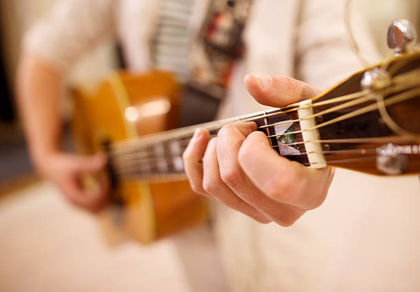 istock A man is playing a guitar with his fingers 2206782356