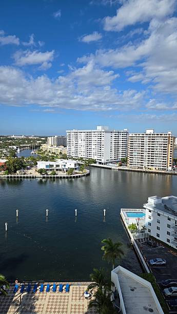 istock Waterfront Buildings in Miami 2206787197