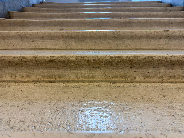 istock Close-Up of Worn Stone Steps Symbolizing Climb to Success 2206788122