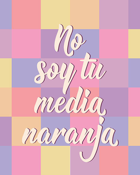 istock Translation from Spanish - I am not your better half. Greeting card with hand drawn lettering. 2206791087