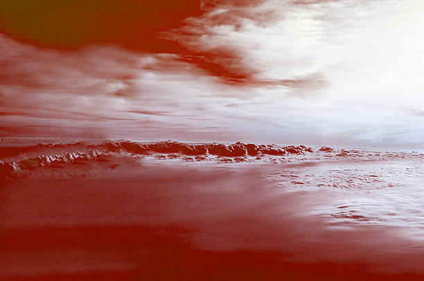 istock Red cumulus clouds in close-up 2206795868