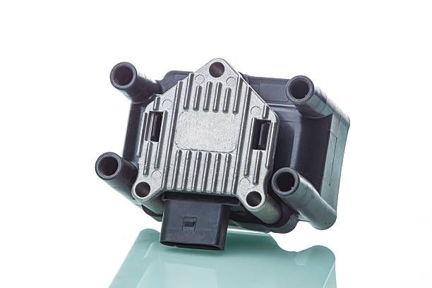 istock New Car Ignition Coil Placed Over Pure White Background 2206797235