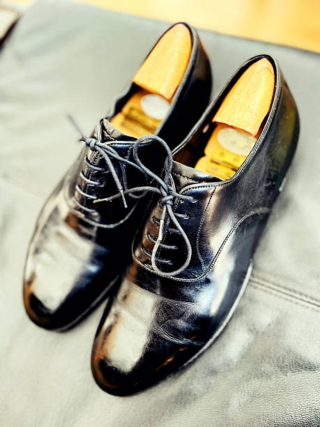 istock Premium Black British Bespoke with shoetrees 14 2206797506