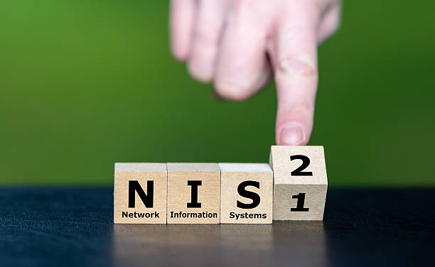 istock Cubes form the acronym NIS2 (network and information systems . 2206797718